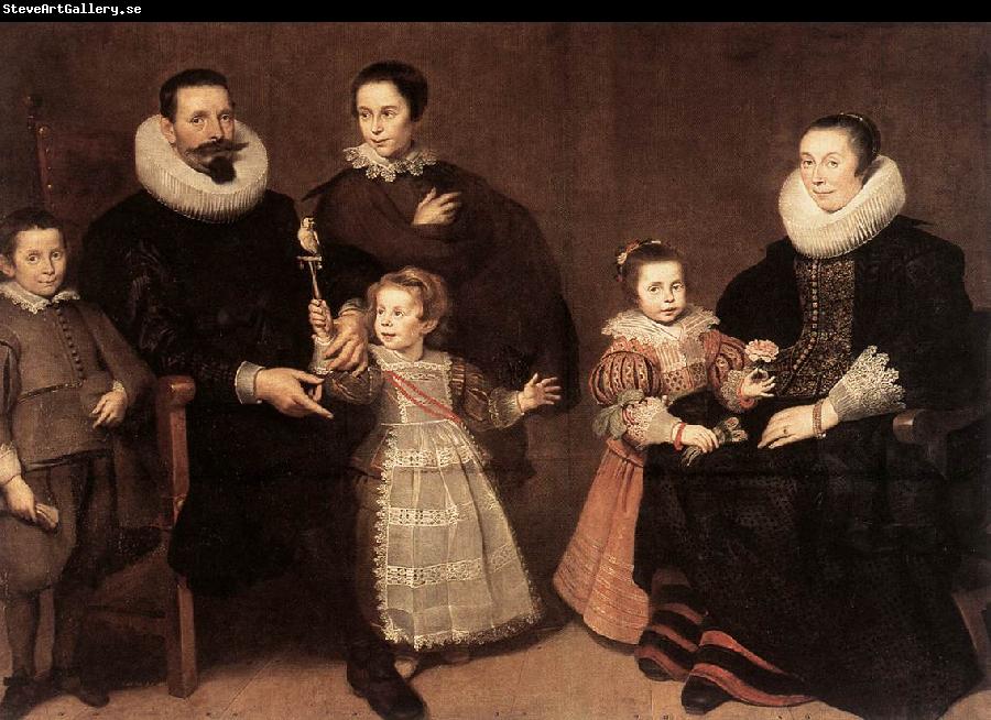 VLIEGER, Simon de Family Portrait ert